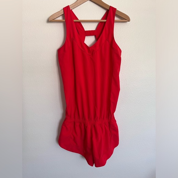 Lululemon Speedy Runsie in Red Romper - Picture 3 of 10